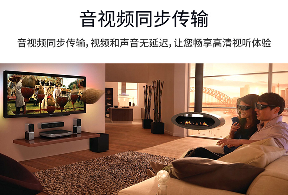 VGA四路延长器VE104支持音视频同步传输