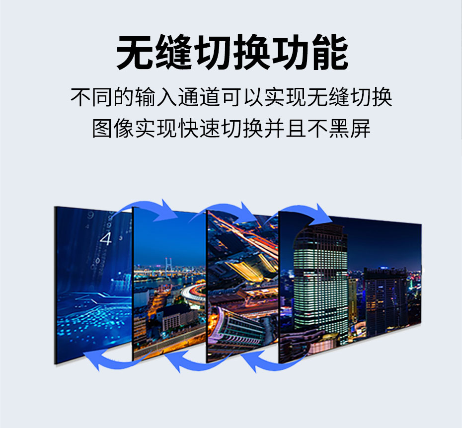 cq9电子平台网站HDMI高清画面分割器VS09不同输入通道可快速切换